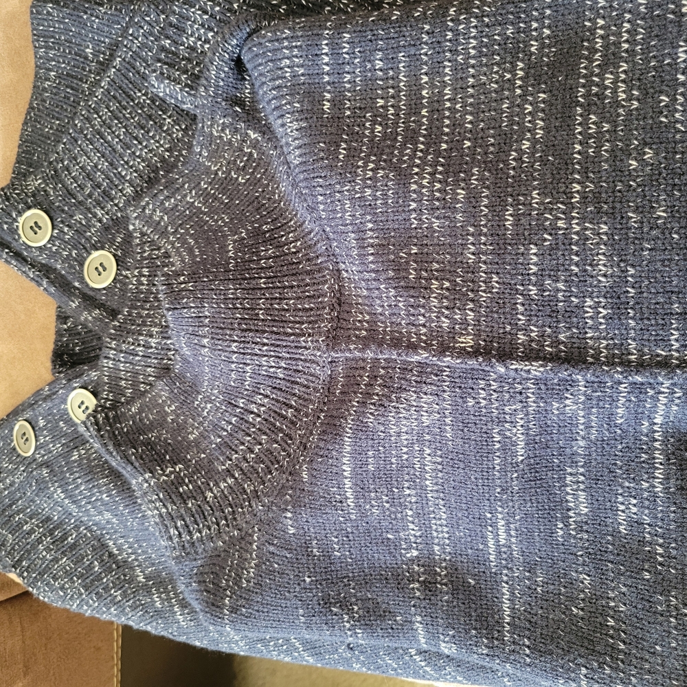 Kate & Mallory Blue Sweater with Button Accents